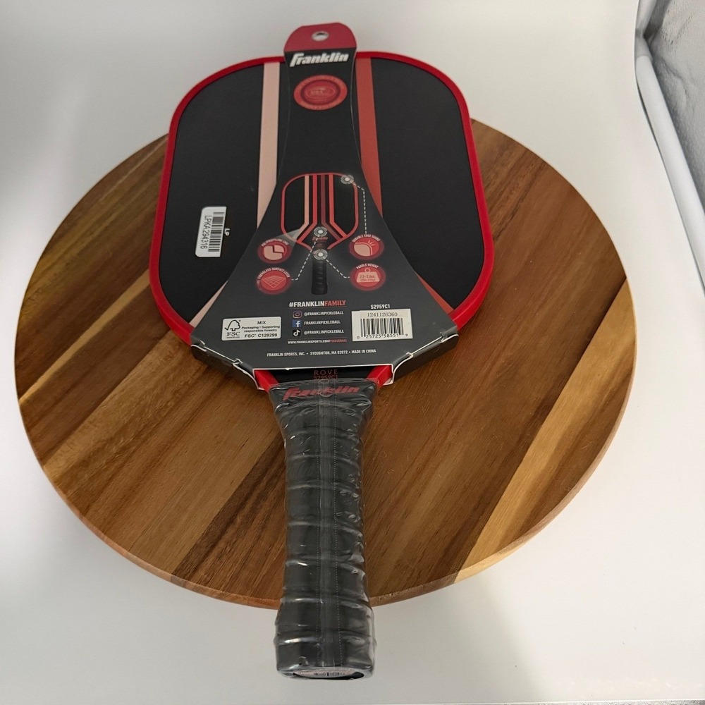 Franklin Rove Poly Pro Pickleball Paddle USA Approved Red Black 1298